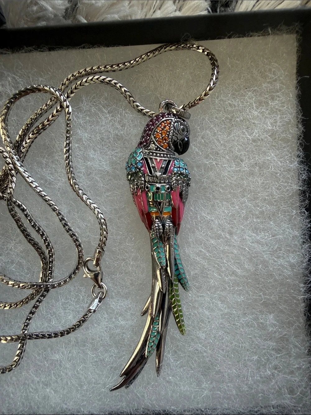 Thomas Sabo Colorful Parrot Pendant Necklace - Multicolor